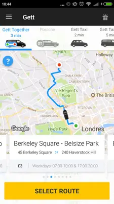 Gett android App screenshot 5