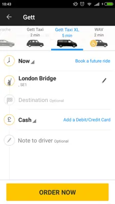 Gett android App screenshot 7